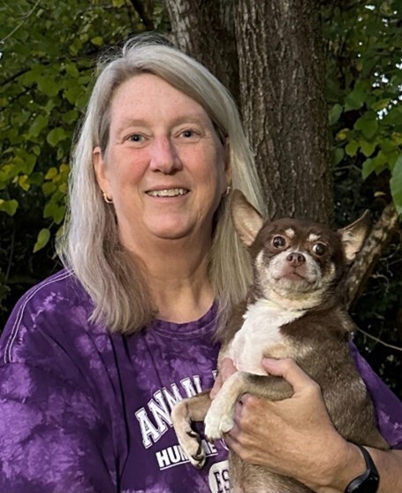 Cindy with dog